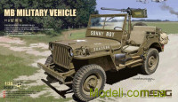 Военный автомобиль Willys Jeep с пулеметом M2 Browning
