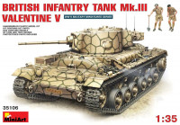 Британский пехотный танк Mk.3 Valentine V с экипажем