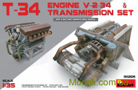 Двигатель V-2-34 с трансмиссией для танка Т-34