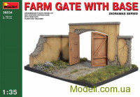 Ворота фермы с основанием