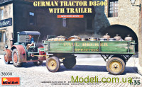 Немецкий трактор D8506 с прицепом