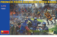 MINIART 72003 MA72003 French foot soldiers with rams XV century