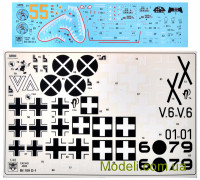 ModelSvit 4806 Сборная модель 1:48 Истребитель Мессершмитт Bf 109 D-1