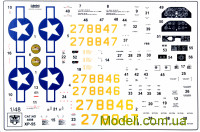 ModelSvit 4808 Сборная модель 1:48 Истребитель XP-55 Ascender
