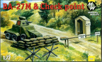 Military Wheels 7247 Сборная модель автомобиля БА-27 и контрольно-пропускной пункт