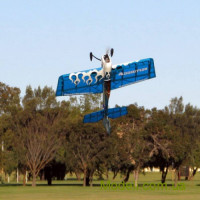 Самолет радиоуправляемый Precision Aerobatics Addiction, 1000мм KIT (синий)