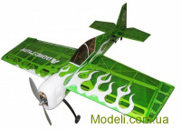 Самолет радиоуправляемый самолет Precision Aerobatics Addiction, 1000мм KIT (зеленый)