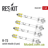 Смоляной набор: Управляемая ракета класса воздух-воздух R-73, 4 шт