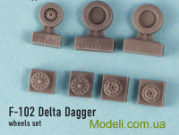 Смоляные колеса для самолета F-102 "Delta Dagger"