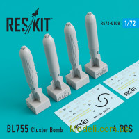 Кластерная ракета BL755 (4 шт.) для (Jaguar, Harrier, Phantom, МиГ-27)