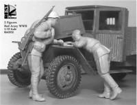 RM3552 Troubles with truck' WWII Red Army,2 fig