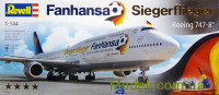 Подарочный набор с самолетом Boeing 747-8 Fanhansa Siegerflieger