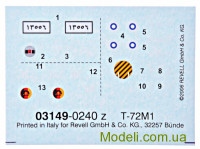 Revell 03149 Сборная модель-копия танка T-72 M1