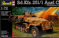 Revell Сборная модель-копия полугусеничного бронетранспортера Sd.Kfz. 251/1 Ausf. C w/ launchframe 40