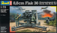 88-мм зенитная пушка Flak 36 с Sd.Ah. 202