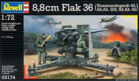 88-мм зенітна гармата Flak 36 з Sd.Ah. 202