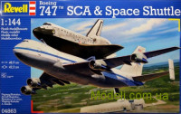Космический корабль Спейс Шатл и пассажирский самолет Boeing 747