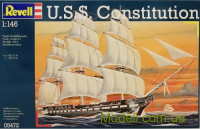 Парусный корабль Constitution в масштабе 1:146