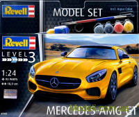 Подарочный набор c моделью автомобиля Mercedes AMG GT