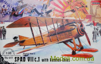 Истребитель  SPAD VII C.1 с лыжами