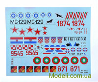 R.V. Aircraft 72044 Масштабная модель истребителя Миг-21 бис "Over Europe"