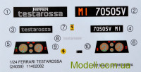 TAMIYA 24059 Сборная модель автомобиля Феррари Тестаросса / Ferrari Testarossa