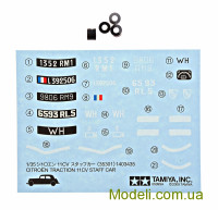 TAMIYA 35301 Масштабная модель автомобиля Citroen Traction 11CV