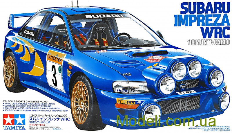 Стендовая модель автомобиля Subaru Impreza WRC TAMIYA 24199 Хоббі