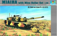 Американский танк M1A2 с минным тралом в наборе