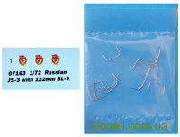 TRUMPETER 07163 Пластиковая модель 1:72 Танк ИС-3 со 122мм БЛ-9