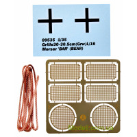 TRUMPETER 09535 Сборная модель 1:35 Немецкая САУ Grille 30-30.5cm (Grw) Morser ´BAR´ (BEAR) с орудием  L716