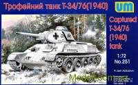 Unimodels 251 Сборная модель танка T-34-76 (1940)