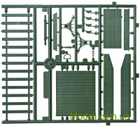 UMT 643 Сборная модель железнодорожной платформы с танком БТ - 5