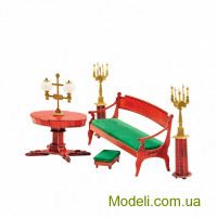 Умная бумага 423 Мебель: Диван и овальный стол (с гостиной домика Нащокина)