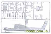 ZVEZDA 7251 Сборная модель вертолета AH-64A