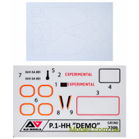 A & A Models 7209 Збірна модель 1:72 Безпілотний літальний апарат P1.HH Hammerhead (Demo) UAV