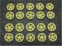 AT-34 post-war roadwheels ("starfish" type) 