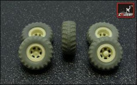 KrAZ-255B off-road truck VI-3 type wheels set 