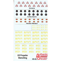 US Propeller stenciling, various, 3 types