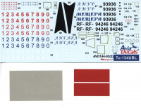 Authentic Decals 14402 Декаль для літака Tu-134UBL