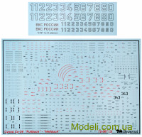 Begemot 72067 Декаль для літака СУ-34 "Fullback"-"Hellduck"