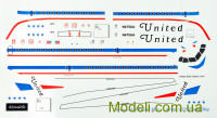 Декаль для літака Airbus A320 United Airlines