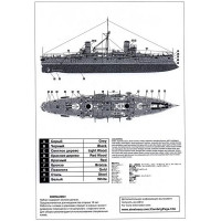 Combrig 3506 Смоляна модель крейсера "Kasuga", 1902 р.