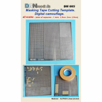 Шаблон цифрової камуфляжної маски, всі масштаби