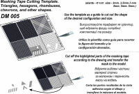 DAN models 005 Шаблон маски трикутників, шестикутників, ромбів, шевронів і т.п.