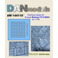 Маска для моделі літака "Боїнг 737-8 MAX" (Zvezda)
