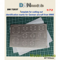 Шаблон маски розпізнавальних знаків німецьких літаків, Друга світова війна