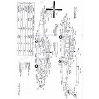 Authentic Decals 4821 Modern US NAVY Sikorsky HH-60H Rescue Hawk, Pacific Fleet 