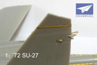 DreamModel Фототравлення для збірної моделі літака Су-27 виробництва фірми Hasegawa або ICM 