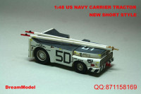 DreamModel USN Carrier Tractor (New Short Version) Including Tow bar, Wheel chock